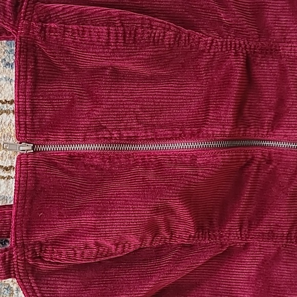 SO BRAND WOMENS JUNIOR BEAUTIFUL BURGUNDY CORDOROY JUMPER/PENAFORE DRESS SIZE XL - Picture 2 of 16